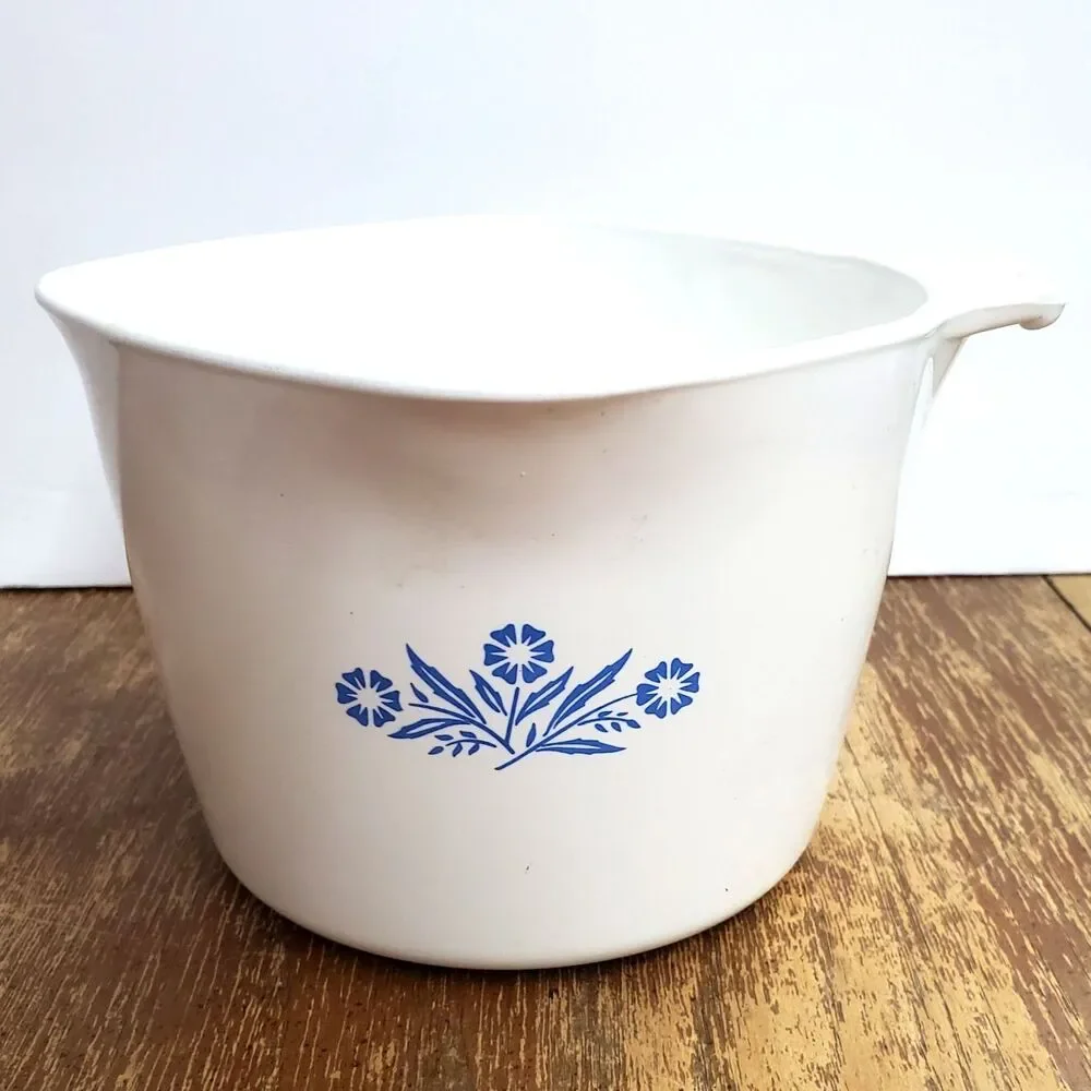 Vintage Corning Ware Cornflower Blue 1 QT Sauce Maker P-55-B Measuring Pot Pan